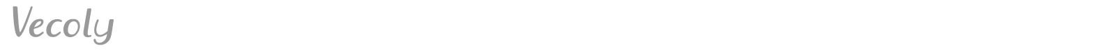 Vecoly font preview